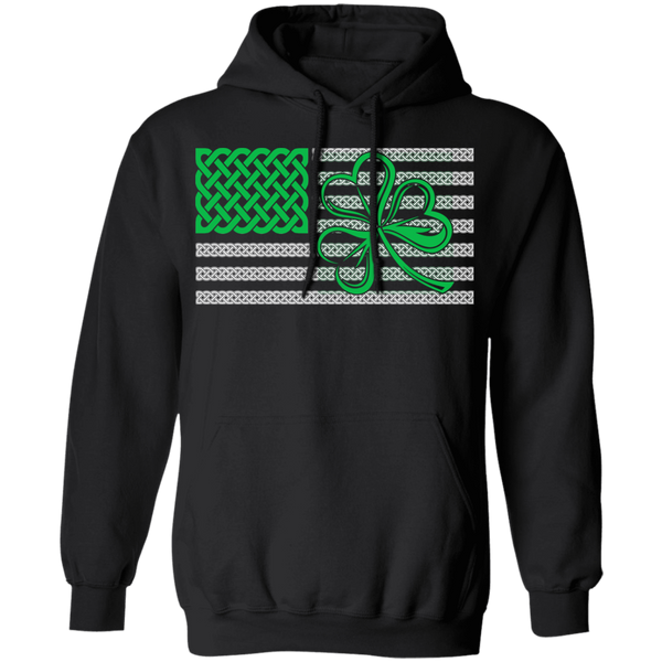 Shamrock American Flag Pullover Hoodie