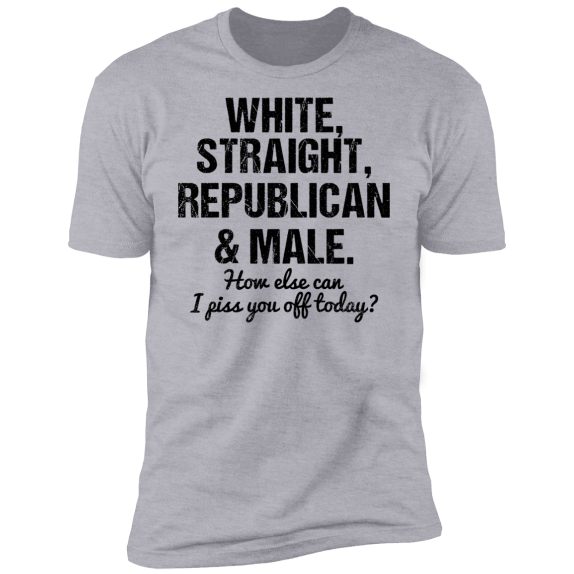 White Straight Republican and Male Premium Short Sleeve T-Shirt