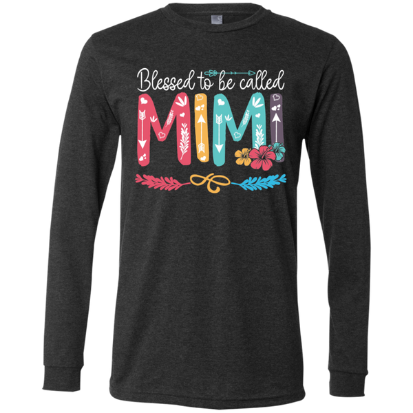 Blessed To Be Called Mimi BC Jersey LS T-Shirt