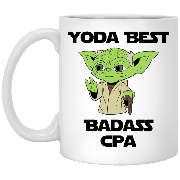 Yoda Best Badass CPA Mug