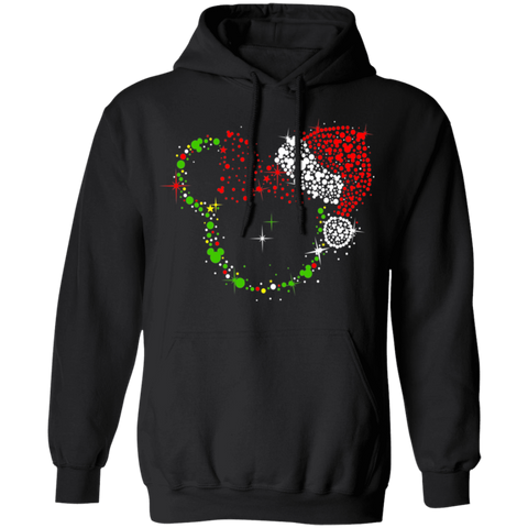 Christmas MN Dots With Santa Hat Gildan Pullover Hoodie