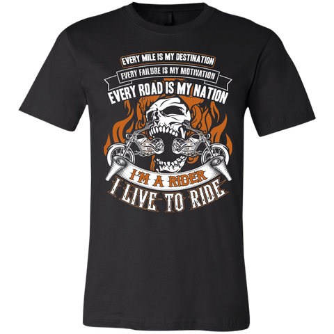 I Live To Ride Unisex Jersey Short-Sleeve T-Shirt