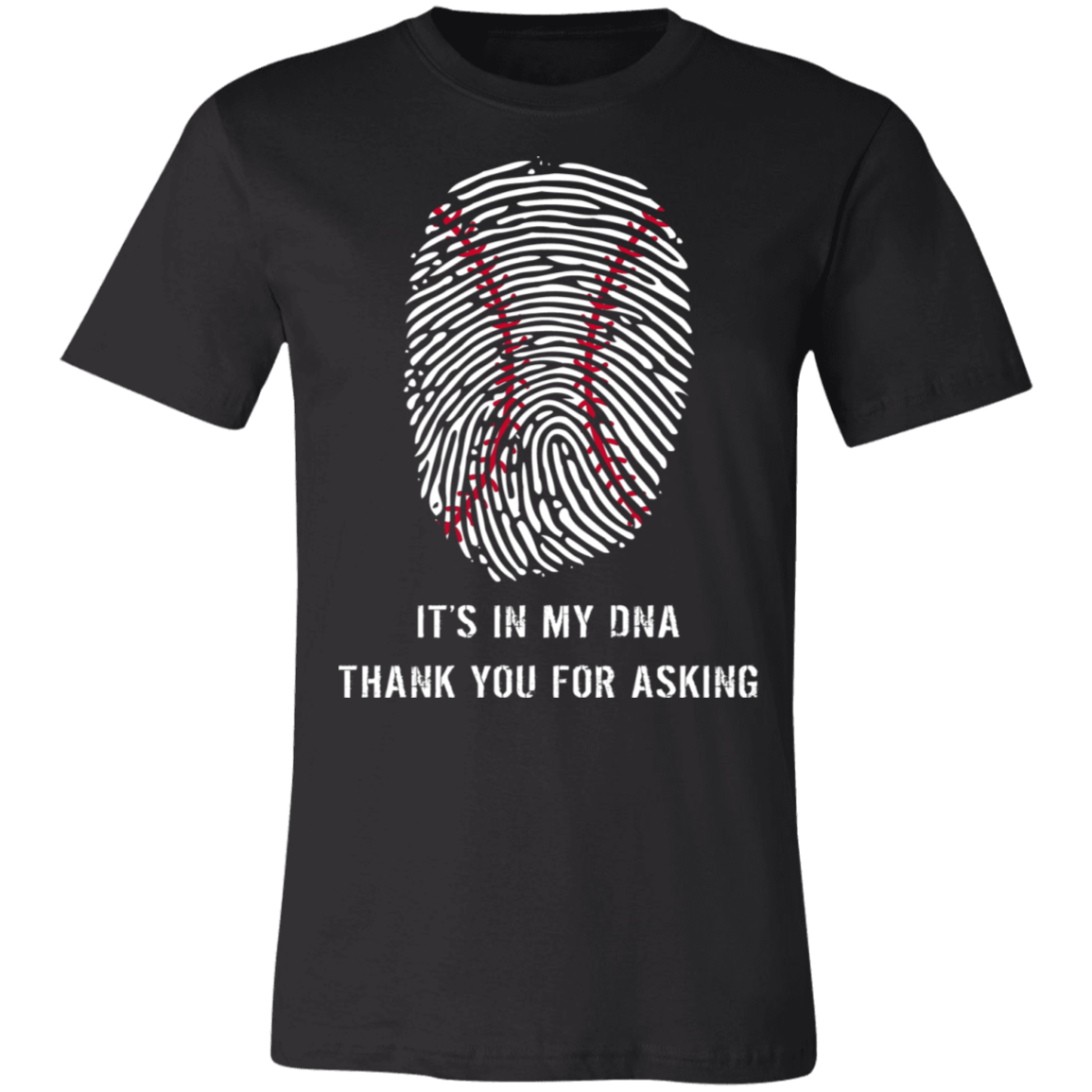 Baseball is in my DNA BC Unisex Jersey Short-Sleeve T-Shirt