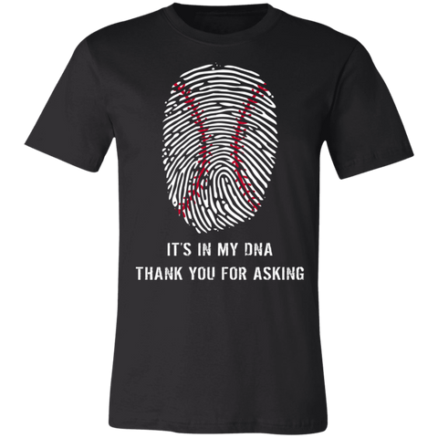 Baseball is in my DNA BC Unisex Jersey Short-Sleeve T-Shirt