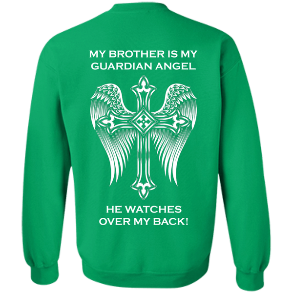 My brother is my guardian angel Crewneck Pullover Sweatshirt  8 oz.
