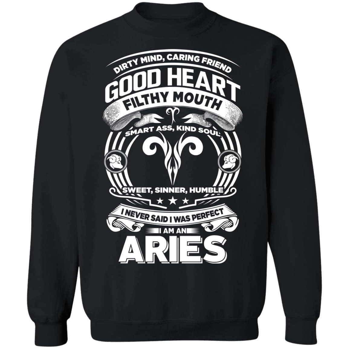 Good Heart Aries Zodiac Sweatshirt