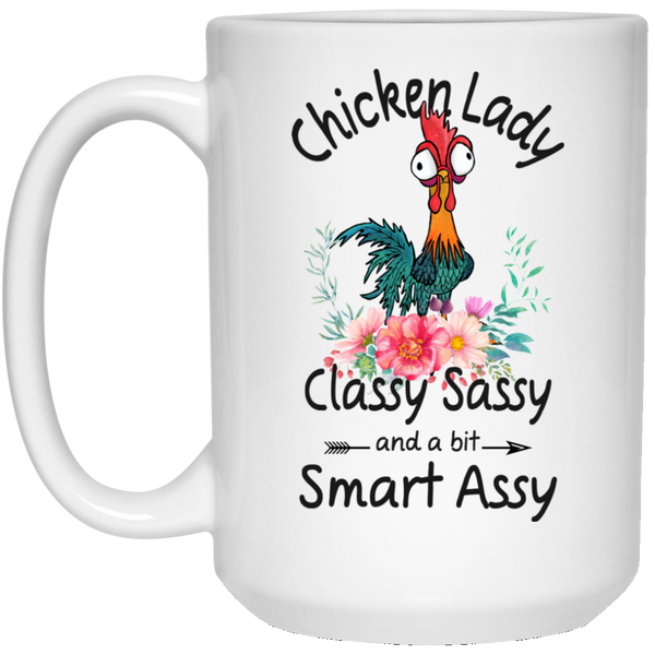 Chicken Lady Smart Assy White Mug