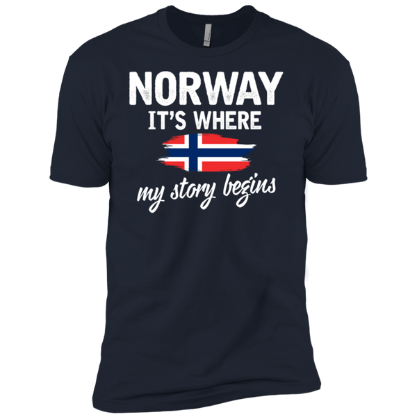 Norway It's Where My Story Begins Premium Short Sleeve T-Shirt