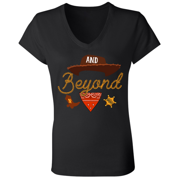 And beyond - byPhuc B6005 Ladies' Jersey V-Neck T-Shirt