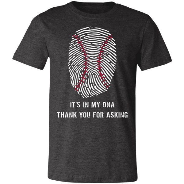 Baseball is in my DNA BC Unisex Jersey Short-Sleeve T-Shirt