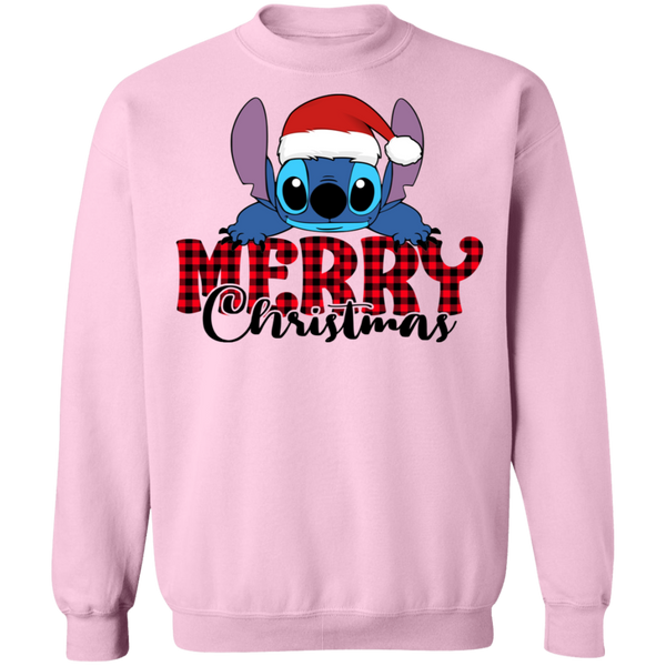 Stitch Merry Christmas Crewneck Pullover Sweatshirt