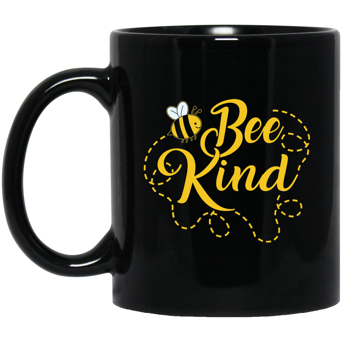 Bee Kind Black Mug