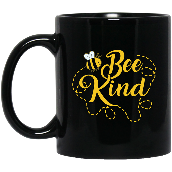 Bee Kind Black Mug