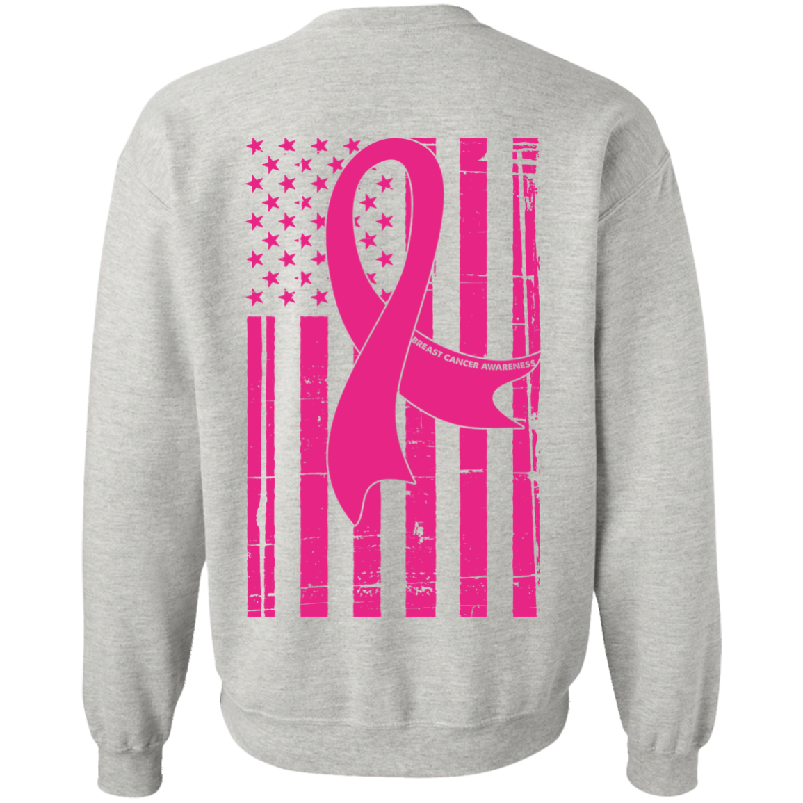 AMWIPE Breast Cancer Awareness Sweatshirt Womens Pink Ribbon Graphic Tee