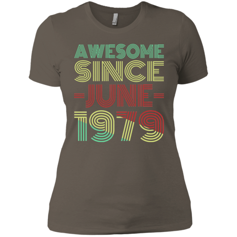 Awesome Since June 1979 Ladies' Boyfriend T-Shirt