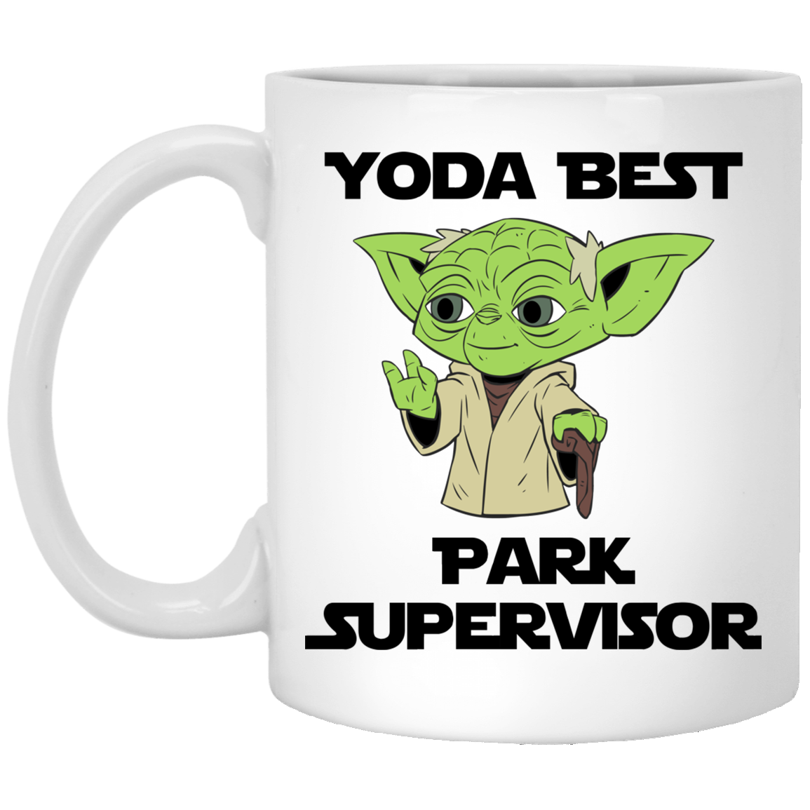 Yoda Best Park Supervisor Mug