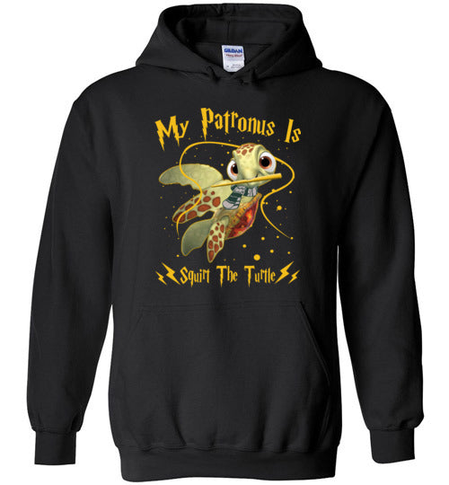 Squirt The Turtle With Slytherin Scarf Hoodie