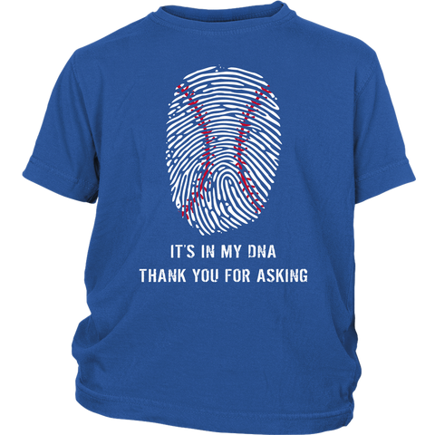 Baseball Is In My DNA Youth T-shirt, 51001YT